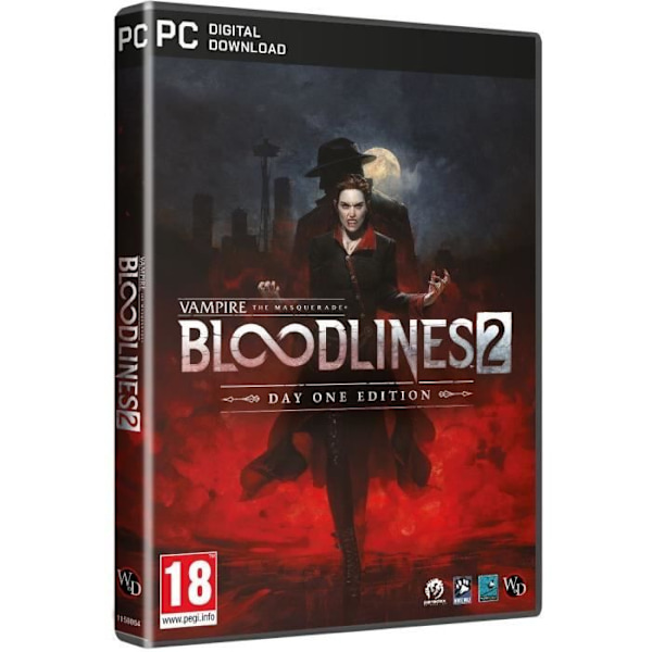 Vampire: THE MASQUERADE - BLOODLINES 2 - Day One Edition - PC-spel - Code in a Box