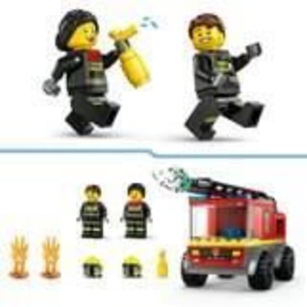 LEGO City 60463 Brandbil med stege - Byggsats - Barn från 4 år och uppåt