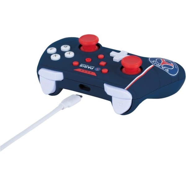 Gamepad - Nintendo Switch, Switch 2 och PC - PSG - Kabelansluten - Blå, vit och röd - Vibrationsfunktion - 3m kabel - Konix