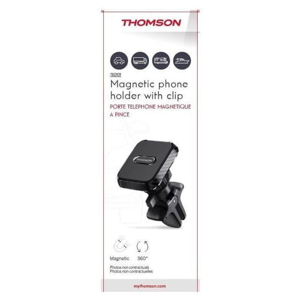 Telefonhållare - THOMSON - Magnetisk - Ventilationsfäste - 360° roterbar