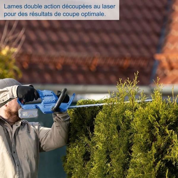 SCHEPPACH C-HT570-X sladdlös häcksax - 20V IXES - Klipplängd 51 cm - utan batteri eller laddare