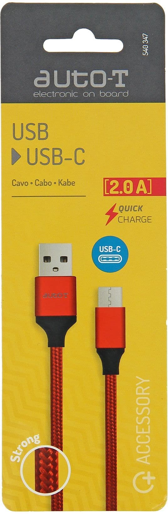 Kabel - AUTO T - 540347 - USB 2.0 - USB-C