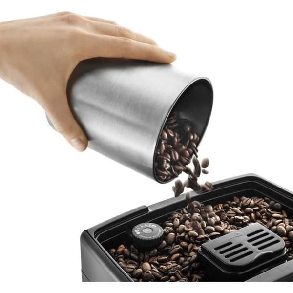DELONGHI ECAM 350.35.SB Espressokvarn DINAMICA Screen 4 recept - Silver