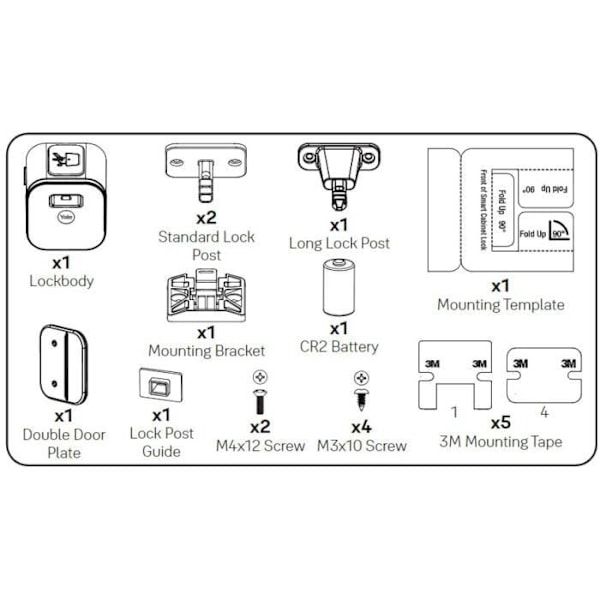 Yale Smart Cabinet Lock - 05-SCL1-0-00-50-11