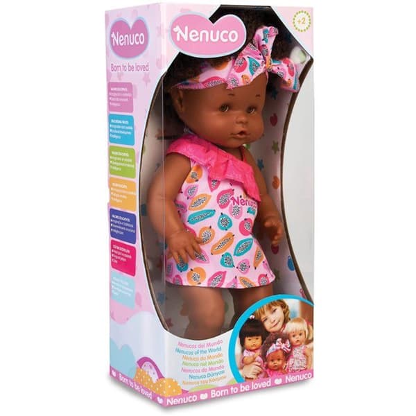 Nenuco Afro Style Docka 35cm - Dryck och våt - För barn från 2 år
