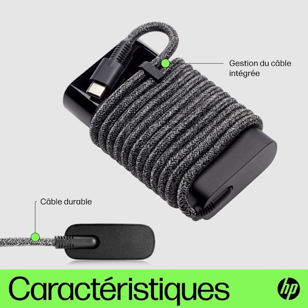65W USB-C-laddare för bärbar dator för HP