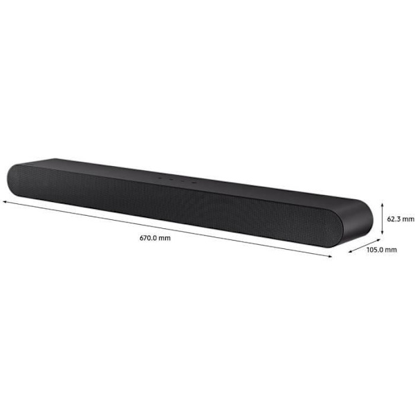 SAMSUNG - Soundbar HW-S50B One Body Inbyggd subwoofer 3.0Ch + Bluetooth