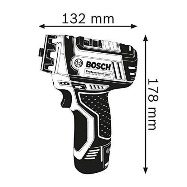 Trådlös borr GSR 12V-15FC (utan batteri eller laddare) i L-Boxx-Bosch-06019F6002-rutan