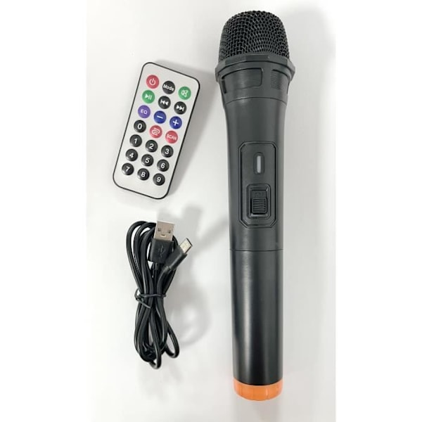 Karaokehögtalare - INOVALLEY - RGB - 800 Watt - Bluetooth V5.0 - Trådlös mikrofon ingår - Batteritid 2 till 3 timmar - LED