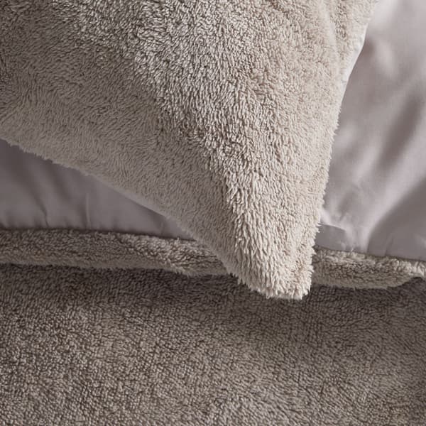 Bäddset - TODAY - Teddy - Dubbel - 220 x 240 cm - Enfärgad Beige