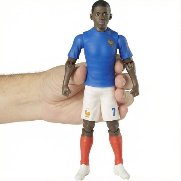 Ledad figur - Frankrikes landslag - MEGABLEU - Dembélé nummer 7 - 20 cm