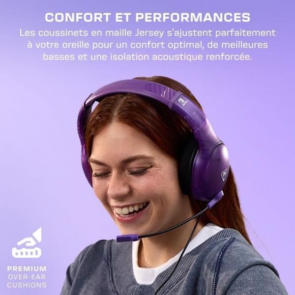Trådbundet spelheadset - TURTLE BEACH - Nintendo Switch - Airlite Fit - Phantom Purple