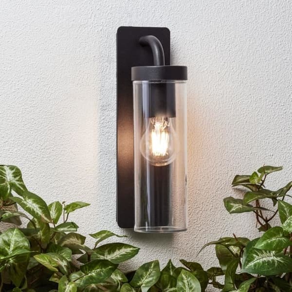 BRILJANT Extern downlight Aosta - E27 - 1x25W - Frostat svart