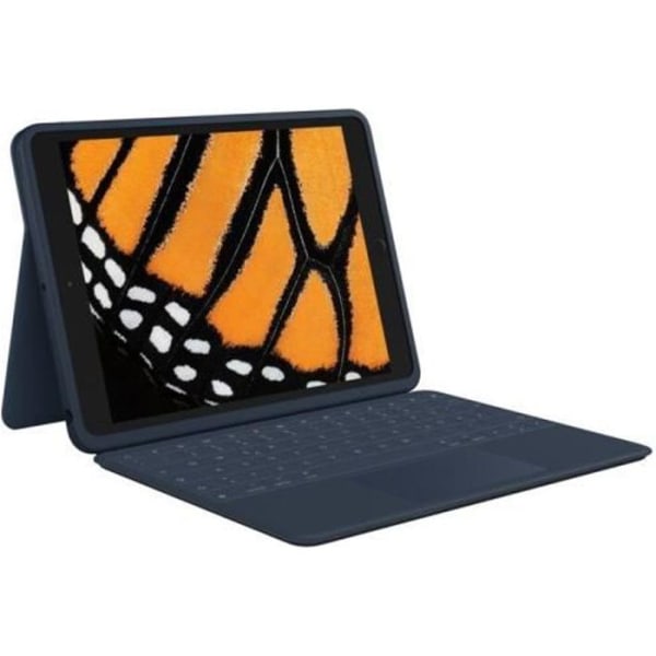 Tangentbordsfodral - Logitech Rugged Combo 3 Touch - För iPad 7:e, 8:e och 9:e generationerna AZERTY, franska