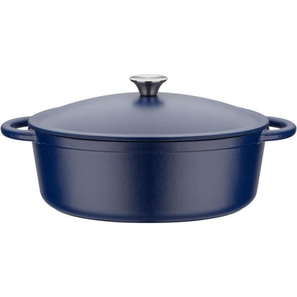 GSW - Blue Magic - Cocotte - 33 x 26 cm - Gjutjärn - Blå - Alla värmekällor inklusive induktion