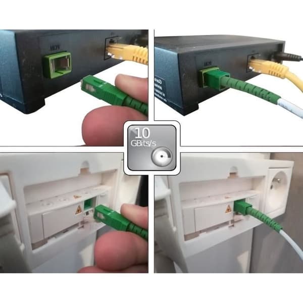 Fiberoptisk kabel för Livebox, SFR-box och Bbox 15m00