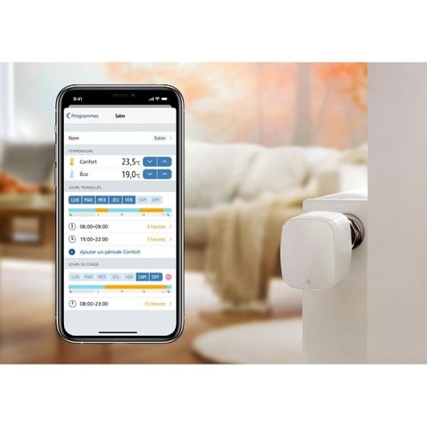 Intelligent Radiator Valve Eve Thermo - Apple HomeKit Technology and Bluetooth Thread Autonomous Programs
