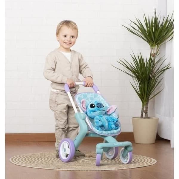 SMOBY - Stitch Barnvagn + Plysch - från 18 månader