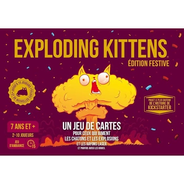 Festspel - ASMODEE - Exploding Kittens: Festive Edition - För vuxna - Längd 15 min