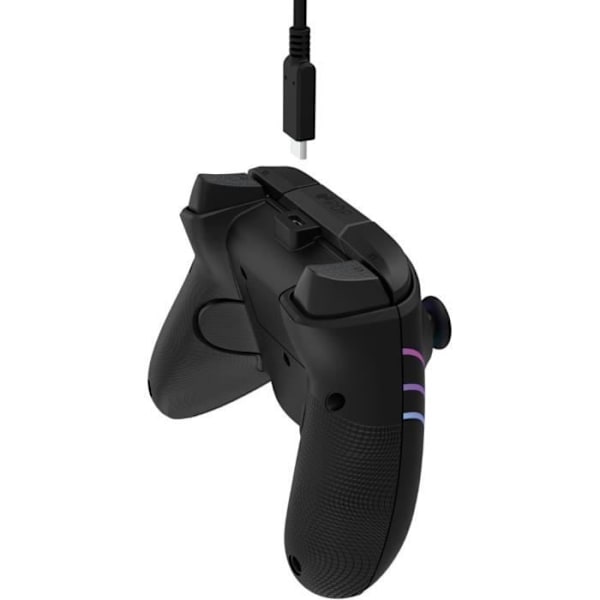 Gamepad - PDP - Afterglow Wave - Kabelansluten - Svart - Anpassningsbar LED-belysning