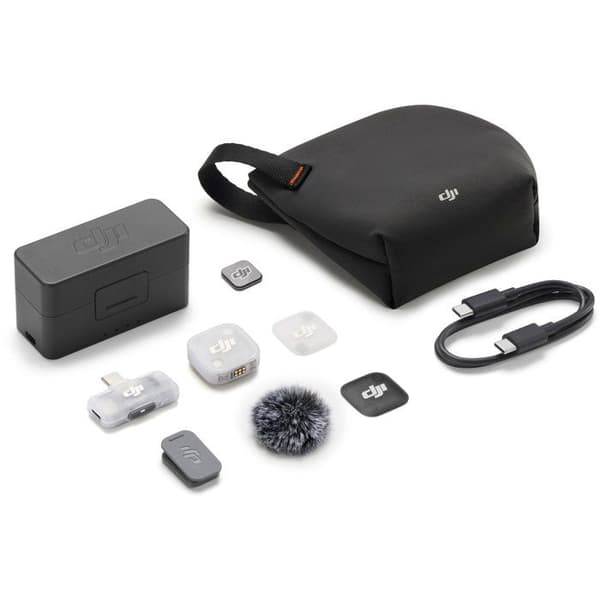 Trådlös mikrofon - DJI - Mic Mini 2 - 1 TX - 1 RX Mobil - Laddningsfodral