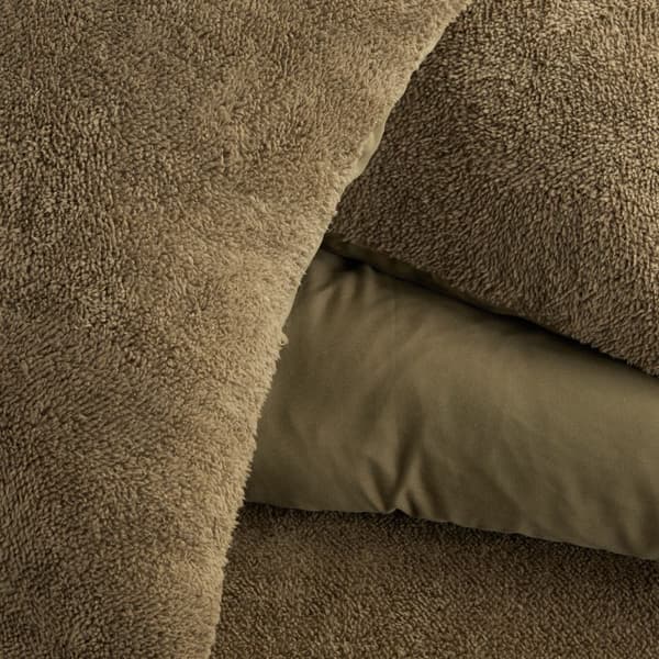 Bäddset - TODAY - Teddy - Dubbel - 220 x 240 cm - Enfärgad Grön