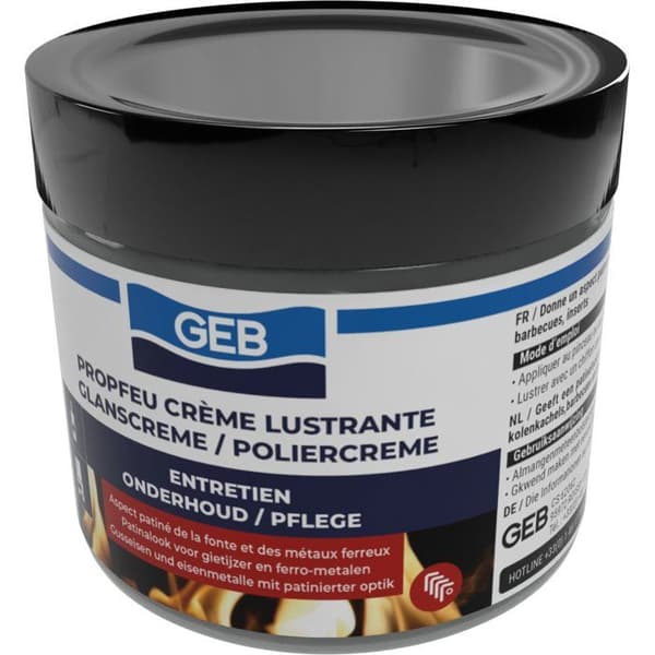 Propfeu- GEB Poleringskräm - Underhåller och skyddar gjutjärn - 220 ml burk