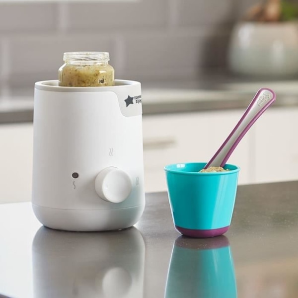 Tommee Tippee - Vit elektrisk babyflaskvärmare