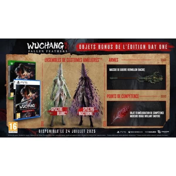 WUCHANG: Fallen Feathers - Dag ett-utgåvan - PS5-spel