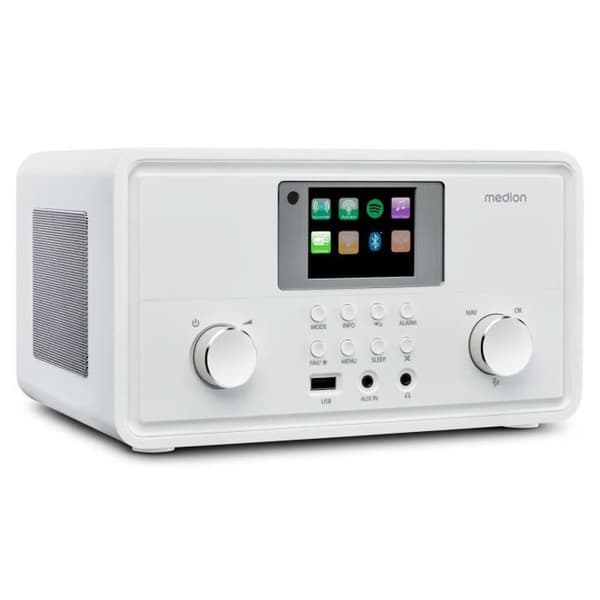 Internetradio - MEDION - DAB - Bluetooth - 2x10W RMS - Vit