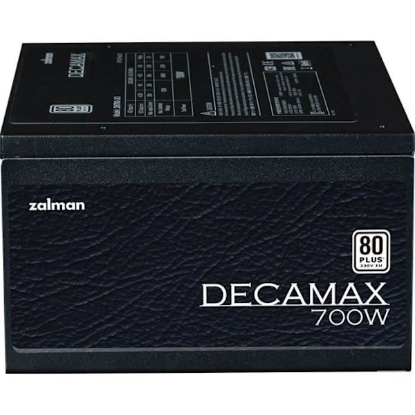 PC Strömförsörjning - ZALMAN - DecaMax 700W - 80Plus - Icke-modulär - 120 mm fläkt - Svart
