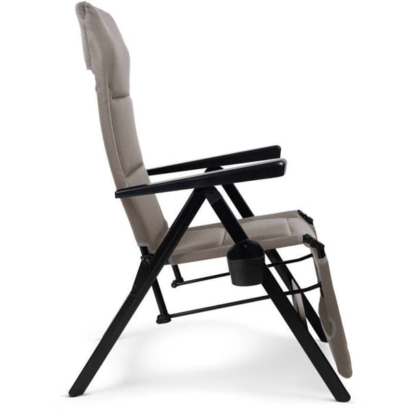 Chaiselong - DOMETIC - Gardina Lounger - Grå - Hvilestol - Aluminium - Polyester SoftMesh