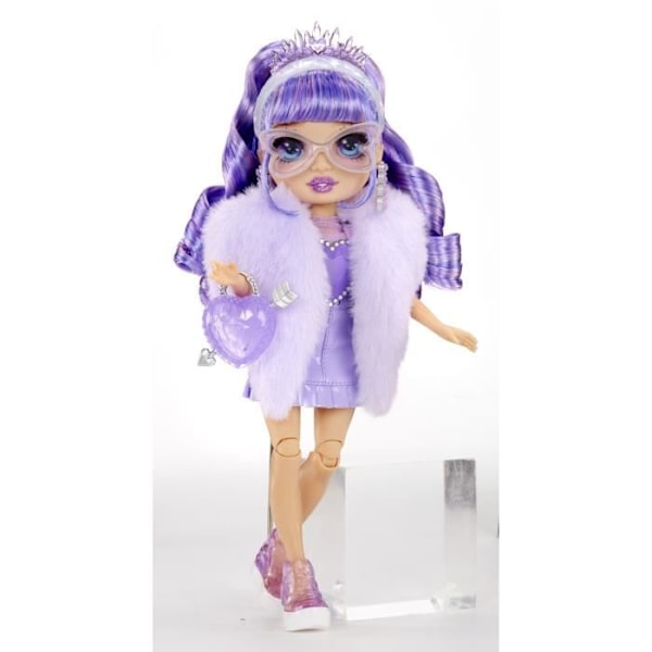 Rainbow High Crystal Skyltdocka 27 cm - Lila