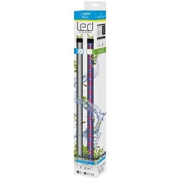 CIANO CLN5 vit och RGB 1,5W ledramp + transformator för nexus Betta Life 5C och Diamond 14C CIANO