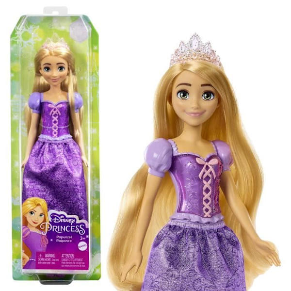 Disney Princess - Rapunzel Doll 29cm - skyltdockor dockor - 3 år och +