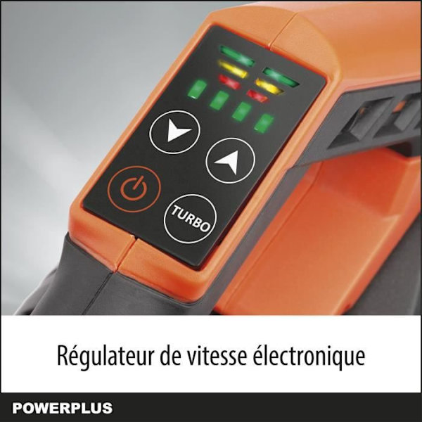 Dubbel kraftblåsare av PowDPG7526 - 40 V batterivark, löv, 200 km/h, utan batteri eller laddare