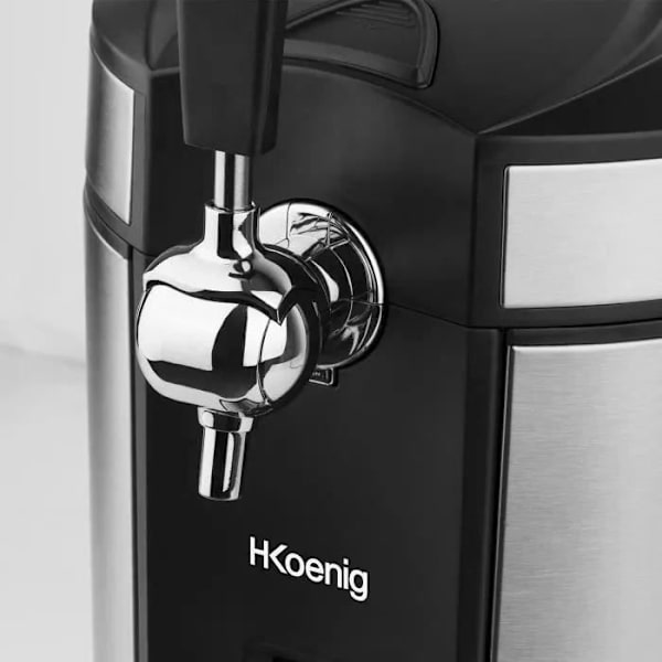 H.KoeNIG/ BW1880 Öldispenser - 5L Kapacitet - Justerbar temperatur från 2°C till 12°C
