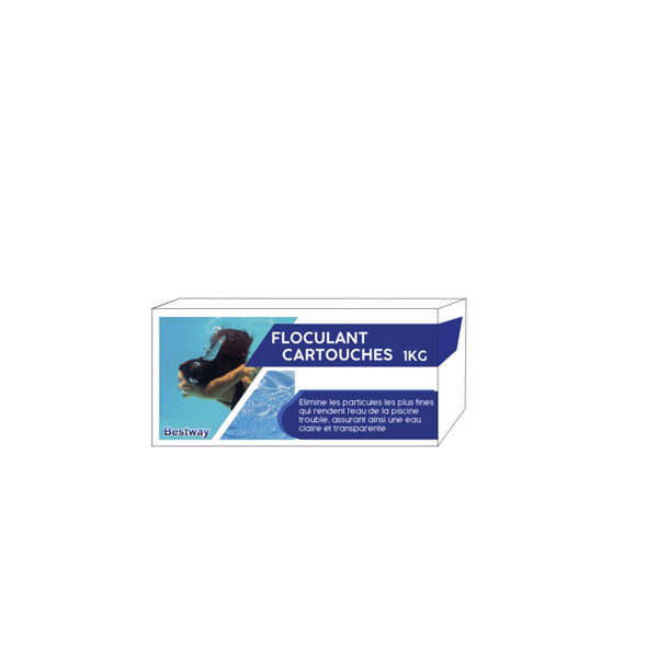 Flockningsmedelspatroner BESTWAY - 25443 - 20gr - 1kg