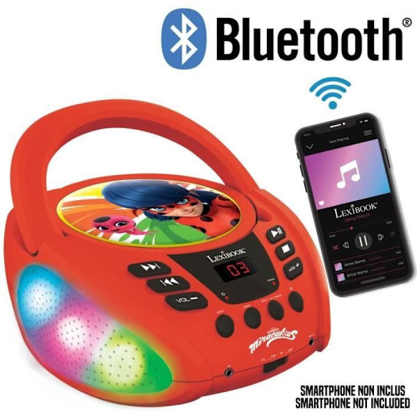 MIRACULOUS - Bluetooth CD-spelare - Upplyst
