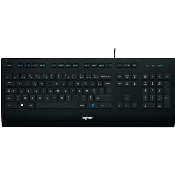 LOGITECH K280E-tangentbord - kabelbundet Svart