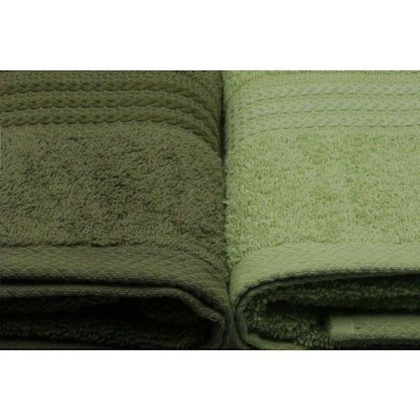 Set med 4 badlakan - 70 x 140 cm - Grön