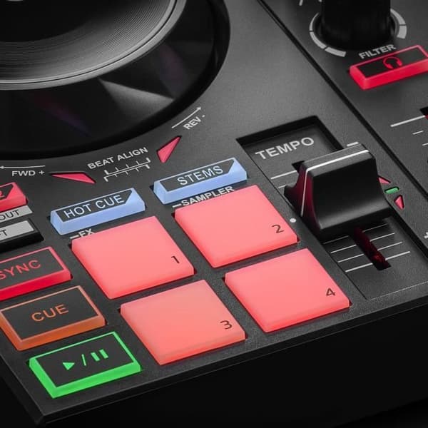 HERCULES DJ CONTROL INPULSE 200 MK2 - Idealisk DJ-kontroll för att lära sig mixa - Programvara och handledning ingår