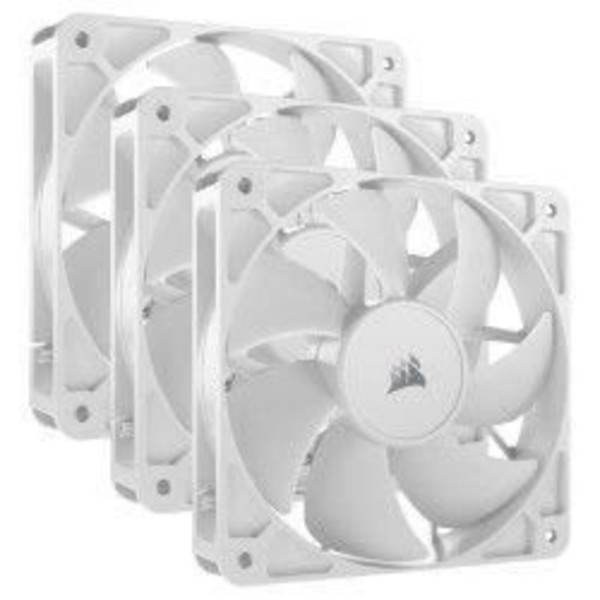Paket med 3 120 mm PWM-fläktar - CORSAIR - RS120 - Vit