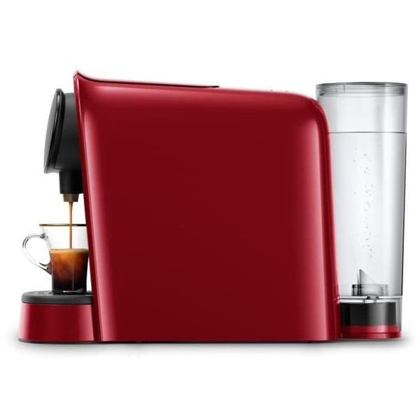 PHILIPS L'Or Barista LM8012 / 51 dubbel espressokapsel kaffemaskin - röd + 9 kapslar