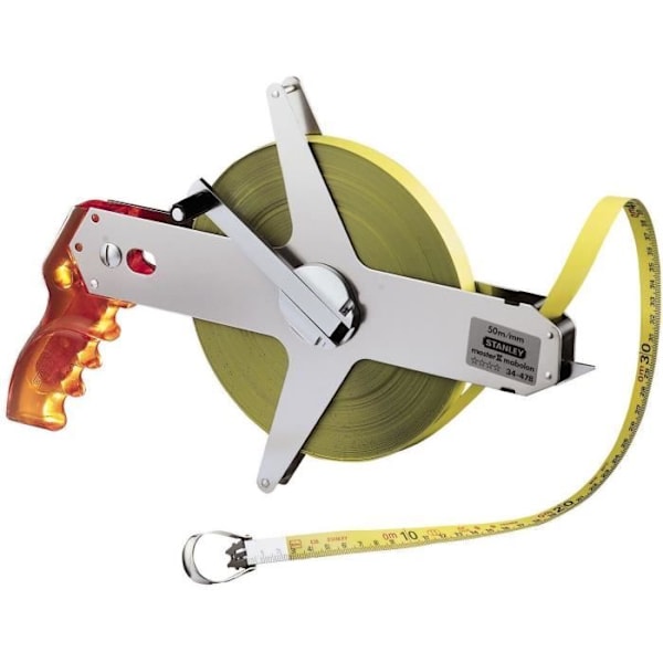 Mått - STANLEY - 1-34-478 - Lång - 50 mx 12,7 mm - Ståltejp - Mabolon Master II