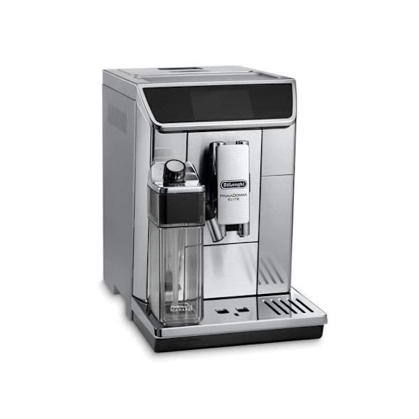 DELONGHI ECAM 650.75.MS Automatisk espressomaskin med kvarn PrimaDonna Elite - Rostfritt stål