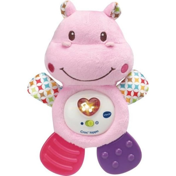VTECH BABY - Pink croc'hippo - Baby Musical Rattle
