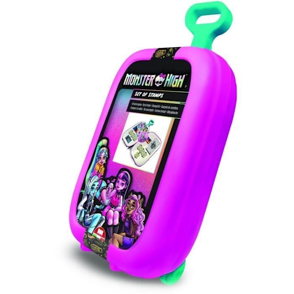 Vagn - MULTIPRINT - 64869 - 7 st Monster High-stämplar, 5 pennor, 18 markörer