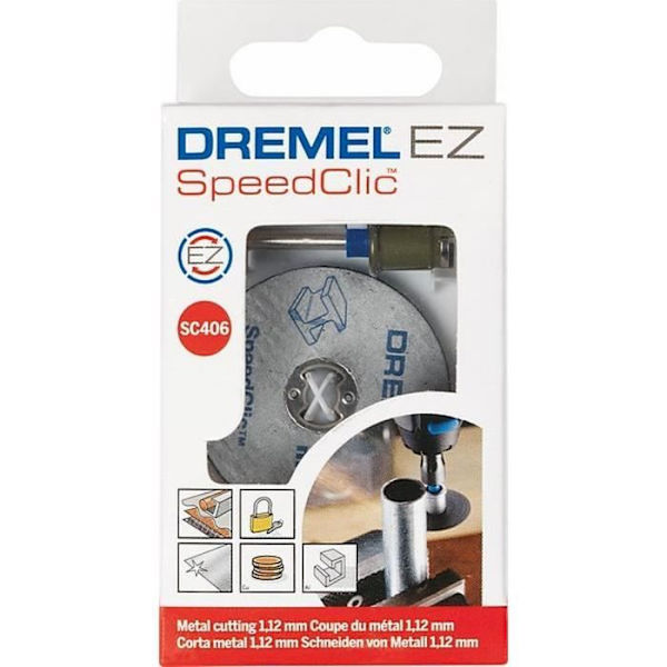 DREMEL EZ Speedclic adapter + 2 skärskivor