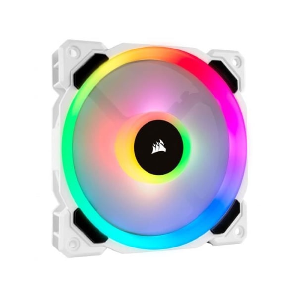 CORSAIR Fan LL120 Pro LED RGB 120mm Vit (paket med 3) - (CO-9050092-WW)